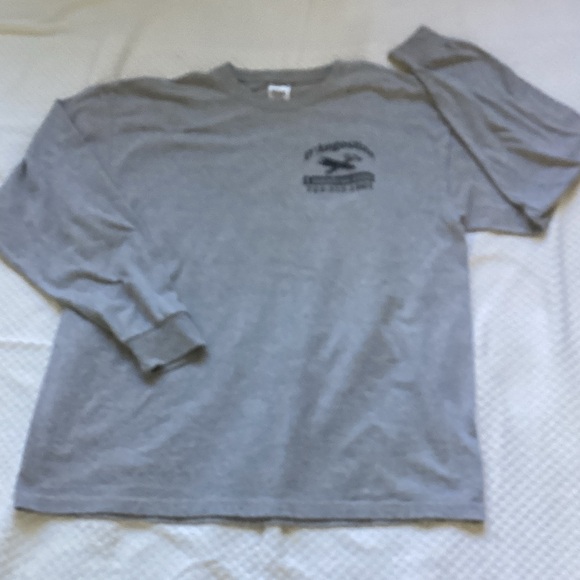 Gray Long Sleeve Commercial Tee - Picture 1 of 3